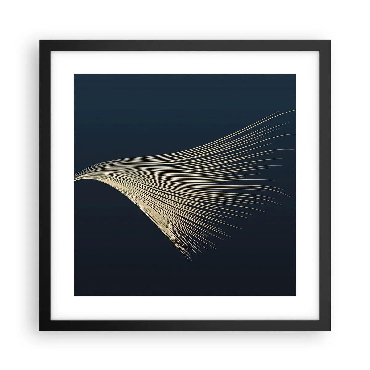 Poster in cornice nera - Come un capello d'angelo - 40x40 cm