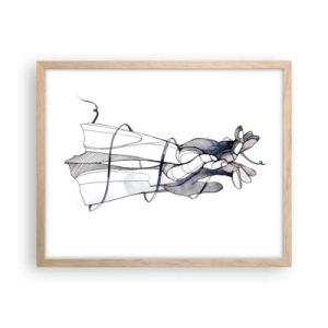 Poster in cornice rovere chiaro - Studio del tocco - 50x40 cm