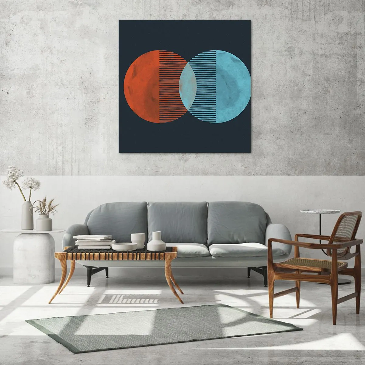 Quadro su vetro - Fantasia astronomica - 40x40 cm