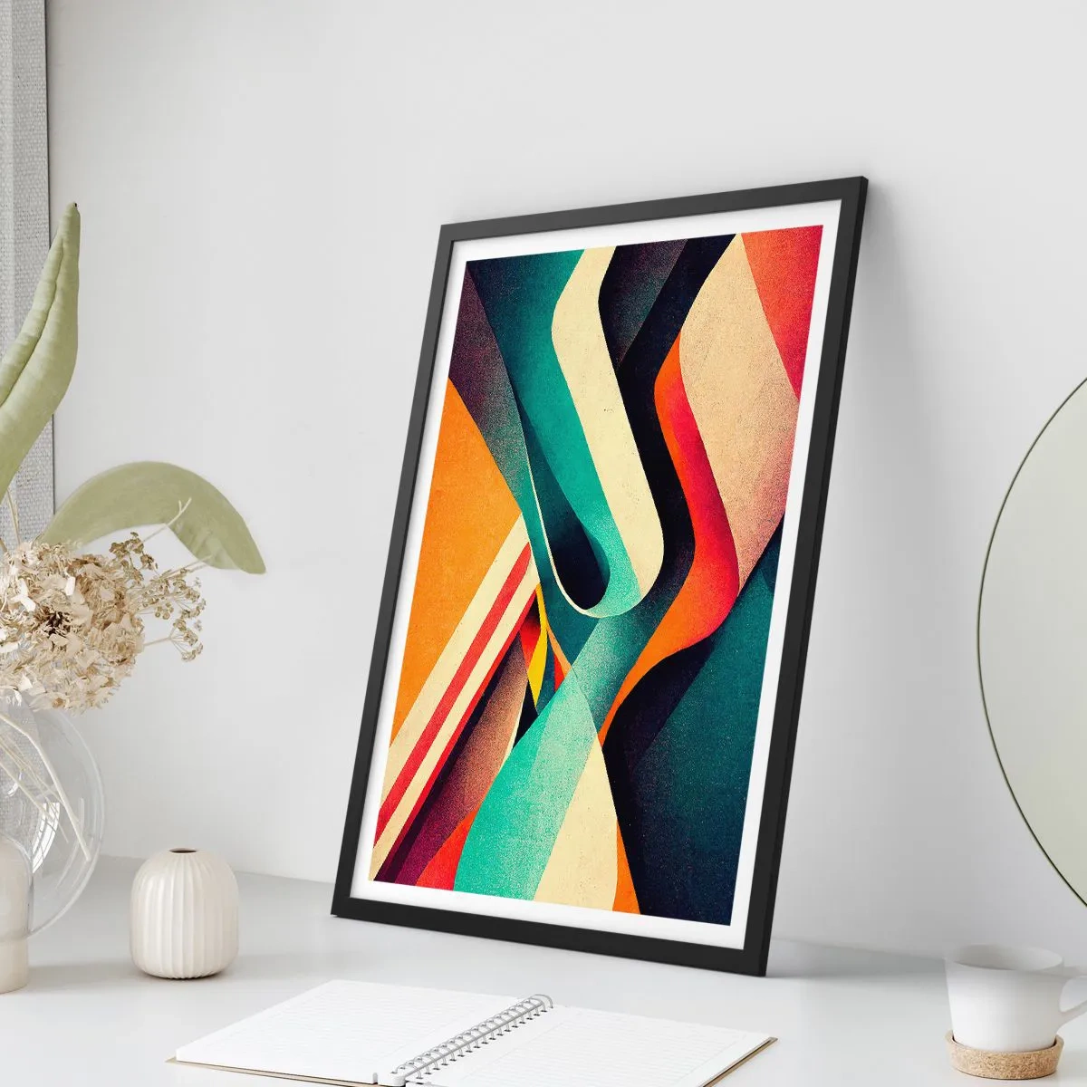 Poster in cornice nera - Composizione intensa - 40x50 cm