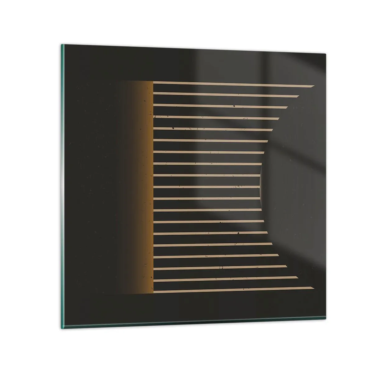 Quadro su vetro - Esaminare l'oscurità - 30x30 cm