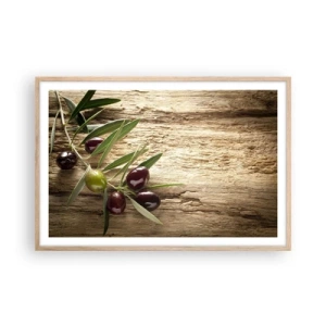 Poster in cornice rovere chiaro - Direttamente dalla natura - 91x61 cm