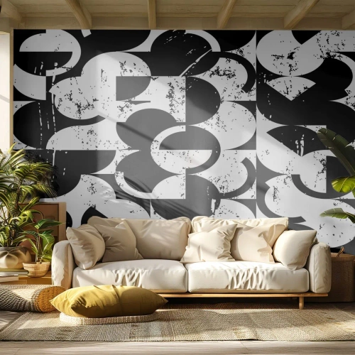 Fotomurali Autoadesivo Deluxe Sticker - Il bianco è bianco, il nero è nero - Astrazione, Pezzo, Grafica - 450x315 cm