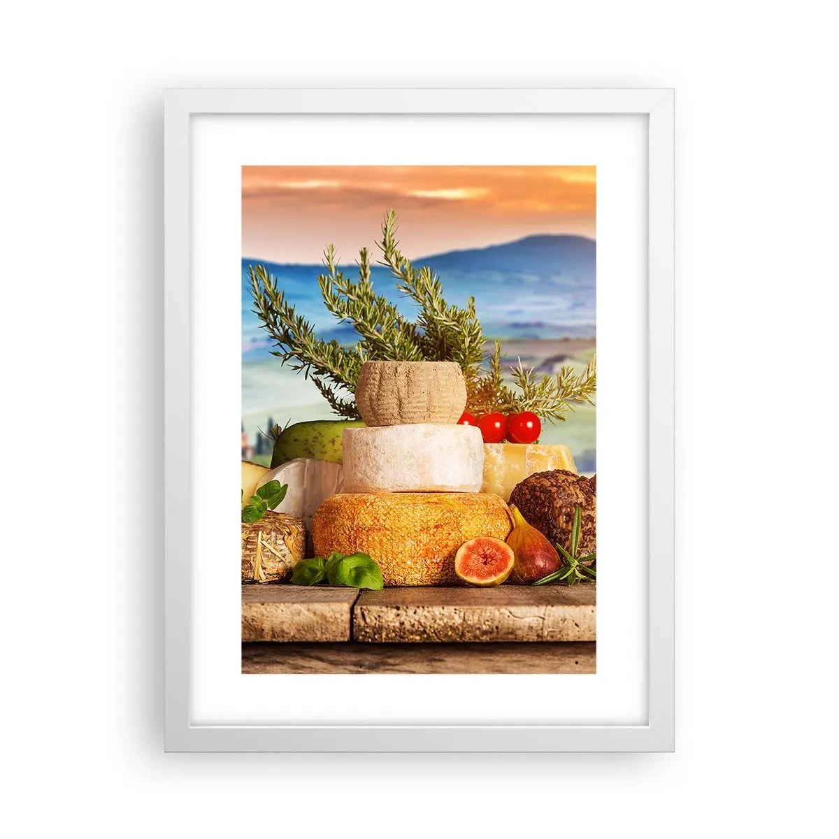 Poster in cornice bianca - La gioia italiana della vita - 30x40 cm