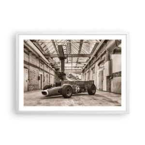 Poster in cornice bianca - Il riposo del vincitore - 70x50 cm