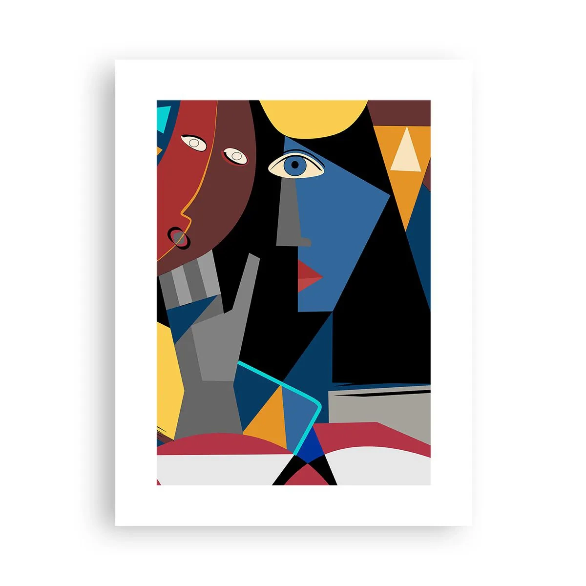 Poster - Dialogo di cubisti - 30x40 cm