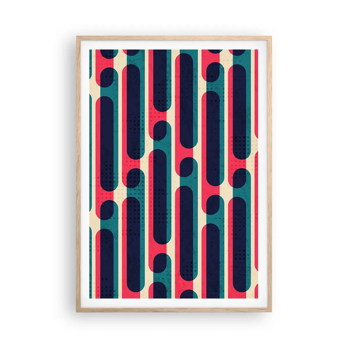 Poster in cornice rovere chiaro - Avanti fino in fondo - 70x100 cm