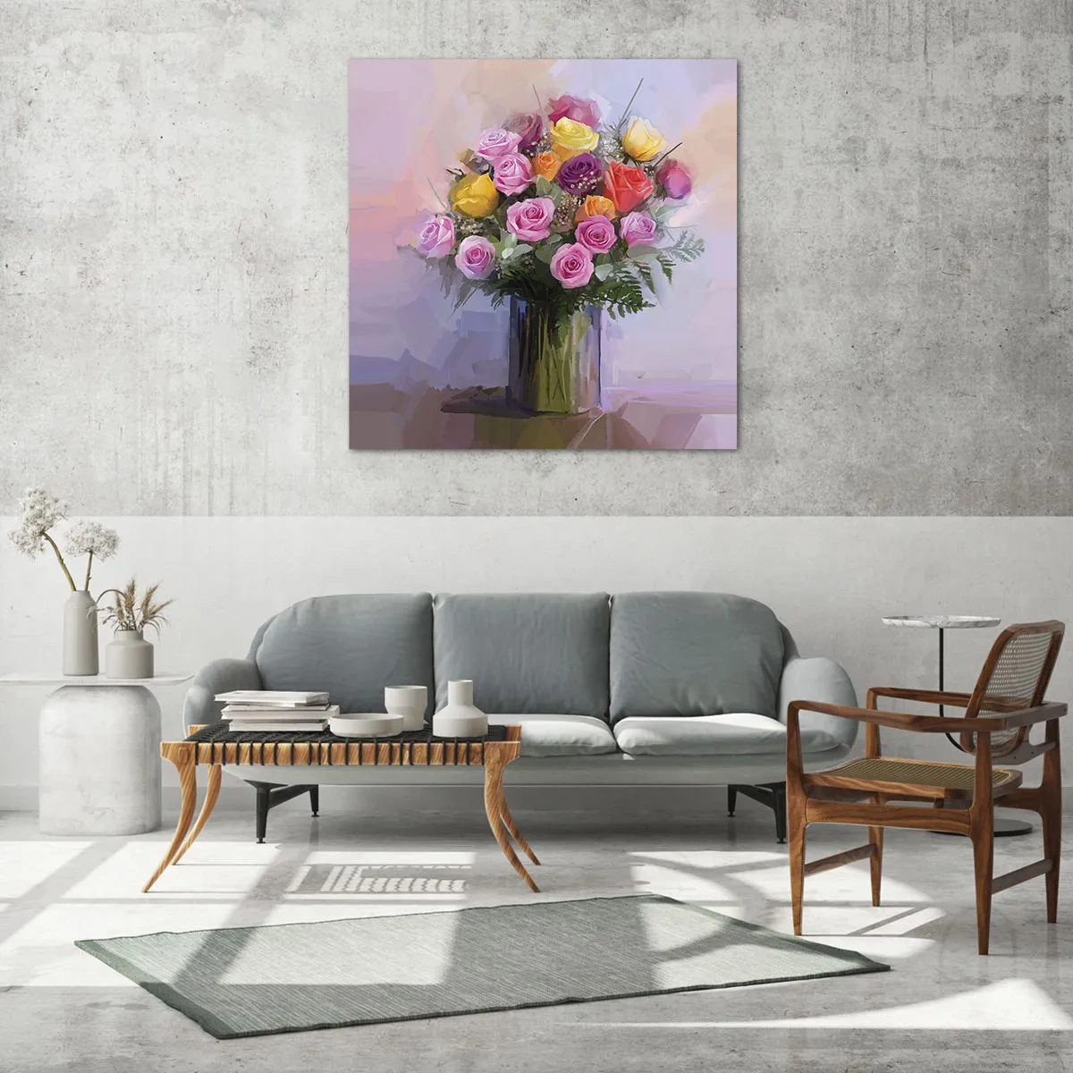 Quadro su vetro - Bellezza immobile - 50x50 cm