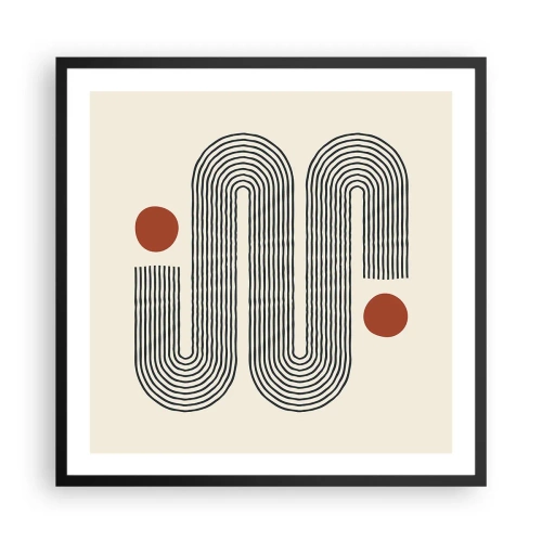 Poster in cornice nera - Dall'inizio alla fine - 60x60 cm