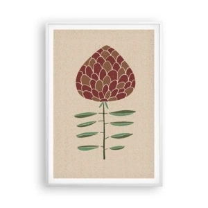 Poster in cornice bianca - Che grande pigna - 70x100 cm