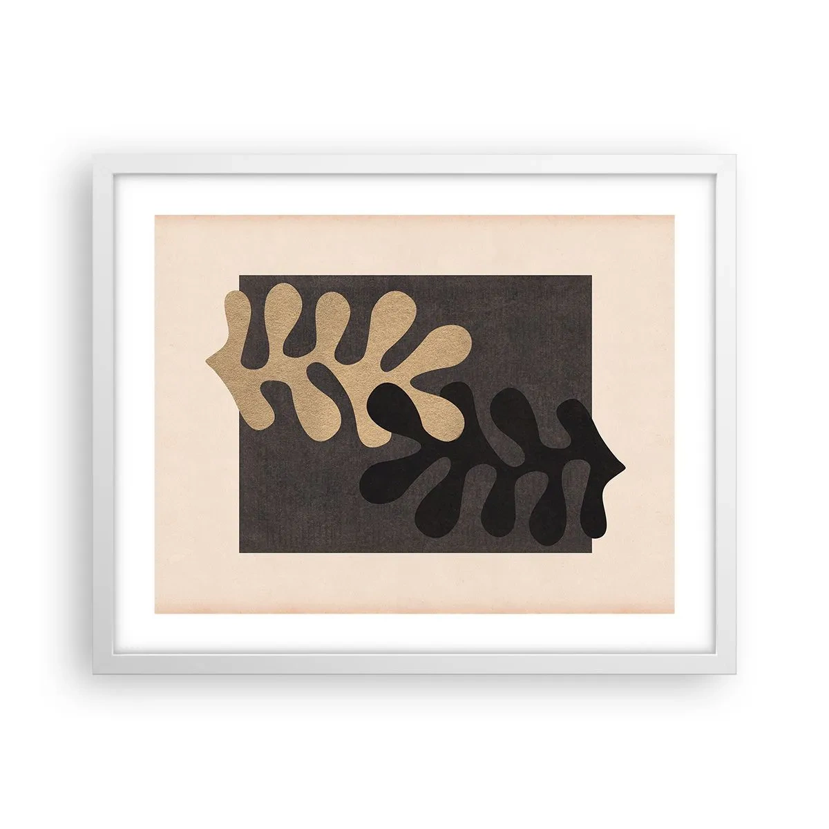 Poster in cornice bianca - Assenza e completamento - 50x40 cm