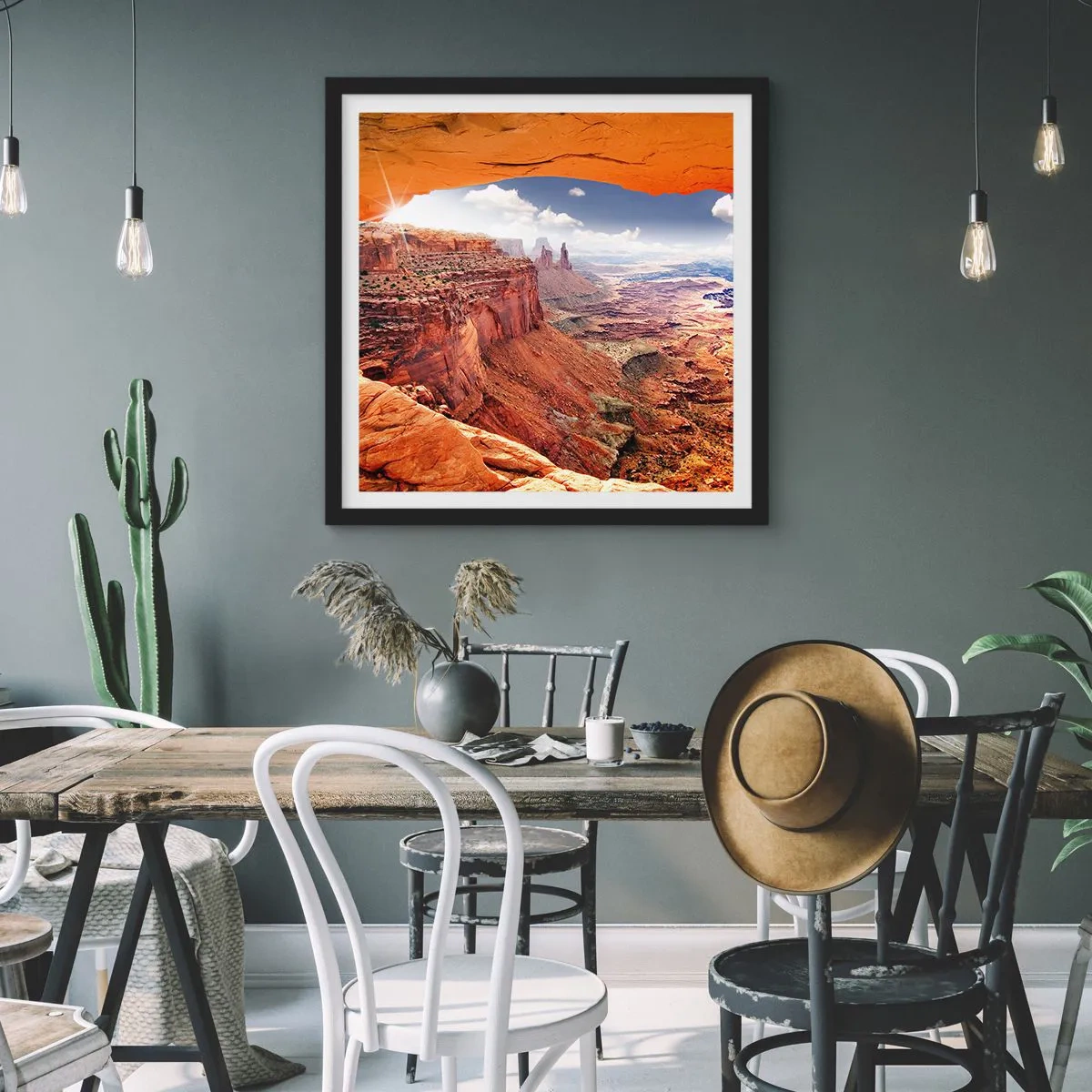 Poster in cornice nera - Scolpiti dalla natura - 40x40 cm