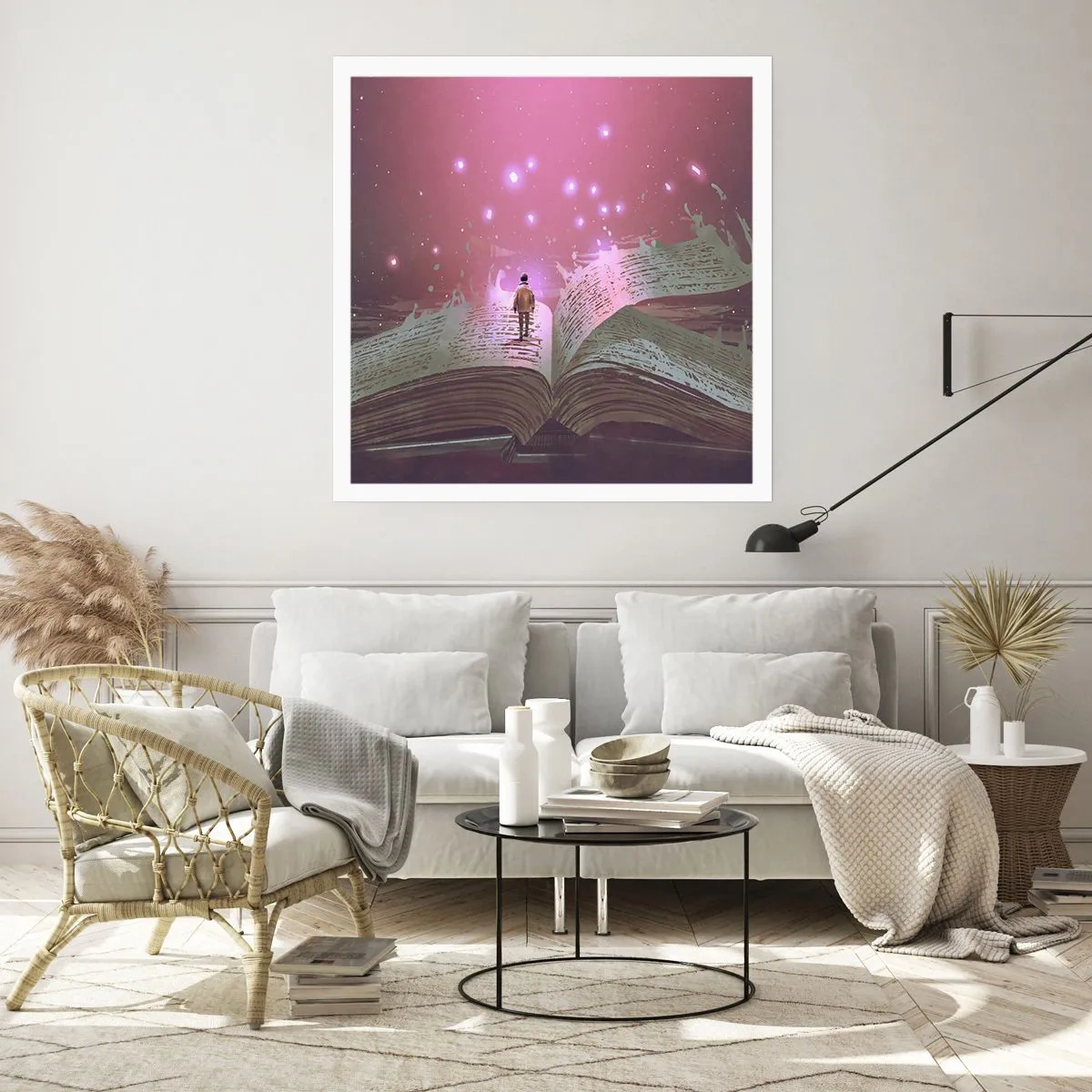 Poster - Invito ad un altro mondo: leggi! - 40x40 cm