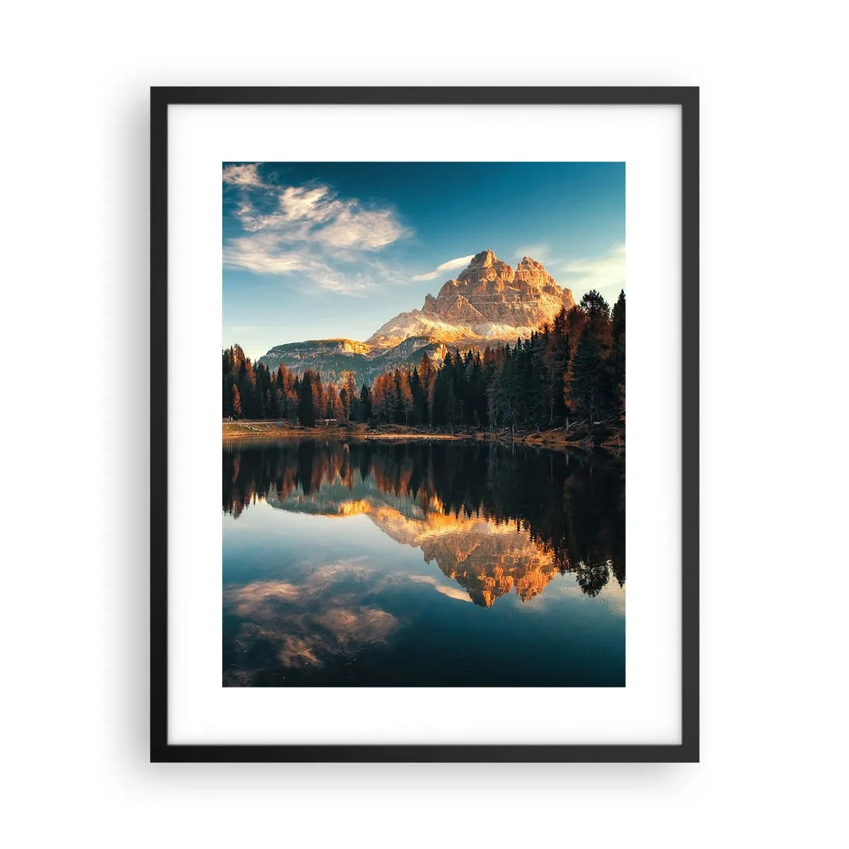 Poster in cornice nera - Paesaggio doppio - 40x50 cm