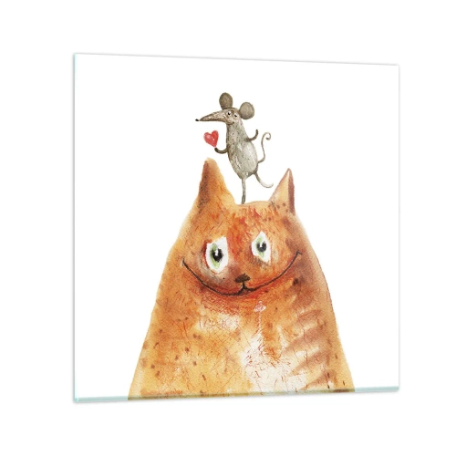 Quadro su vetro - I paradossi dell'amore - 70x70 cm