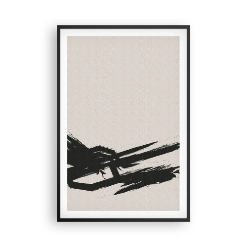 Poster in cornice nera - Corsa sfrenata - 61x91 cm