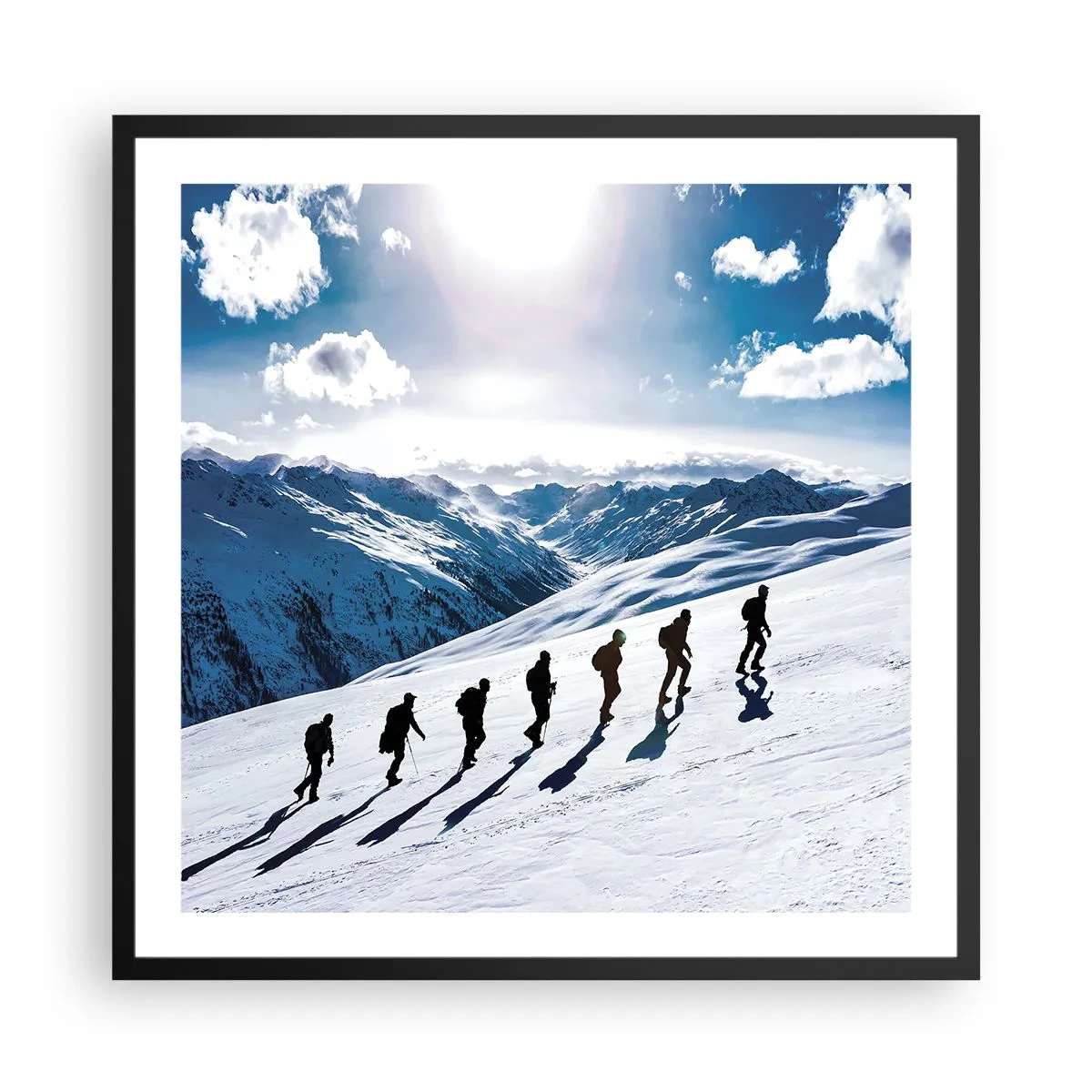 Poster in cornice nera - La squadra dei conquistatori - 60x60 cm