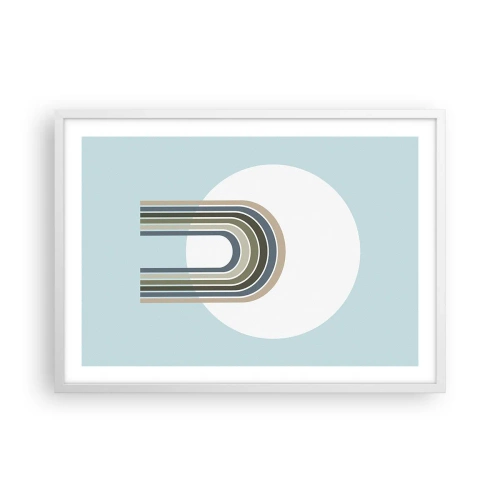 Poster in cornice bianca - Attrazione irresistibile - 70x50 cm