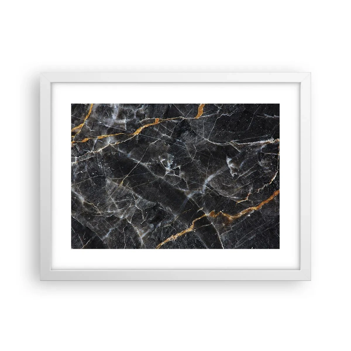 Poster in cornice bianca - La vita interiore delle pietre - 40x30 cm