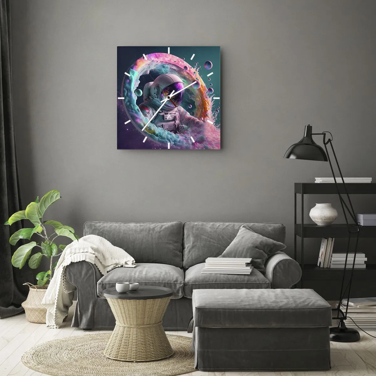 Orologio da parete - Orologio in Vetro - Stargate - 40x40 cm