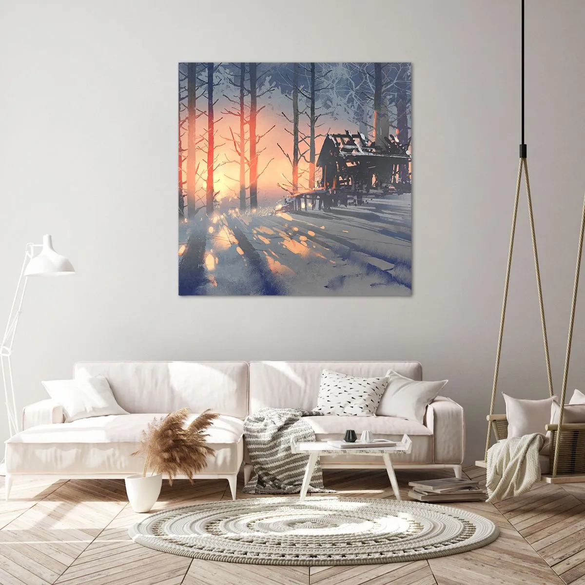 Quadro su tela - Stampe su Tela - Qui solamente il sole osserva - 40x40 cm