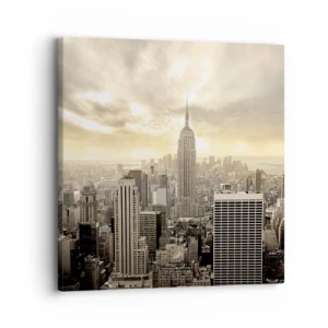 Quadro su tela - Stampe su Tela - New York in grigio - 30x30 cm