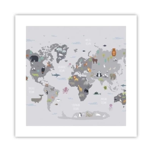 Poster - Dimmi di dove sei... - 40x40 cm