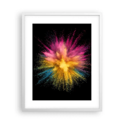 Poster in cornice bianca - La nascita dei colori - 40x50 cm
