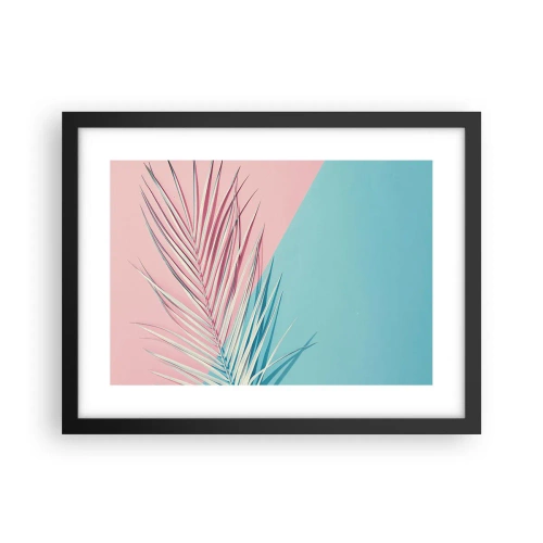 Poster in cornice nera - Impressione tropicale - 40x30 cm