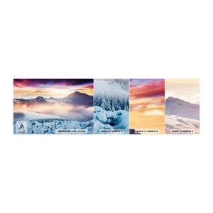 Campione Di Fotomurale Standard Eco - Forza e purezza della natura - Paesaggio, Montagne, Inverno - 100x30 cm