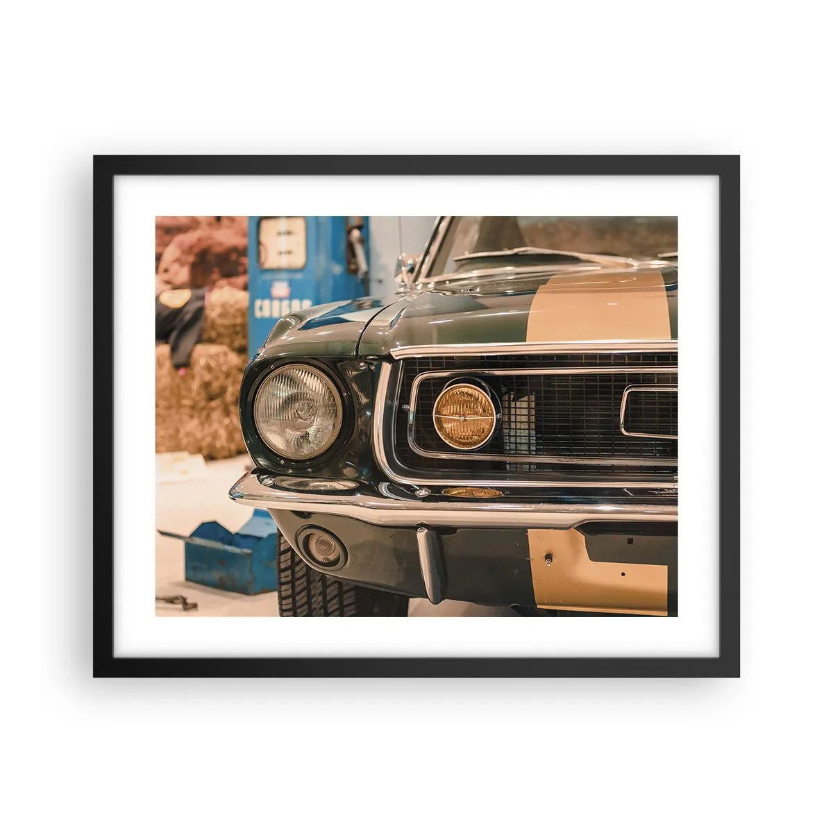 Poster in cornice nera - Incontro con la leggenda - 50x40 cm