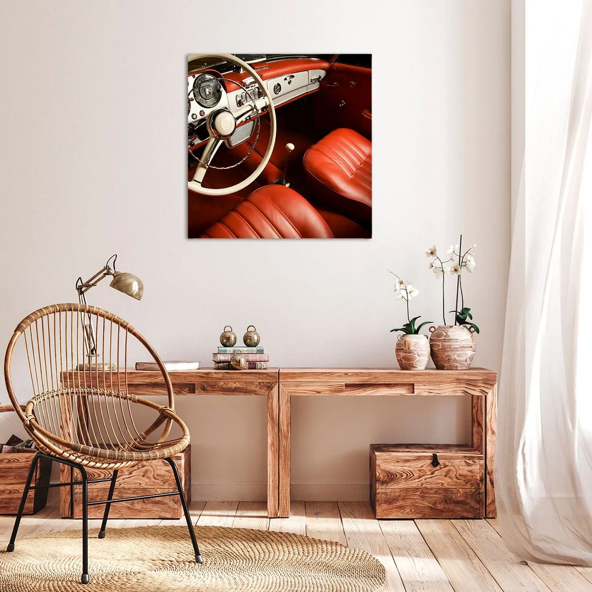 Quadro su tela - Stampe su Tela - Lusso in stile vintage - 70x70 cm