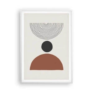 Poster in cornice bianca - Al centro dell'attenzione - 70x100 cm