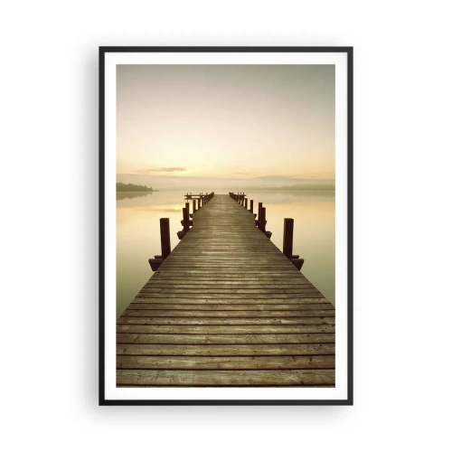 Poster in cornice nera - Aurora, alba, luce - 70x100 cm