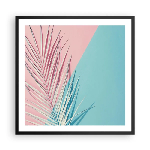 Poster in cornice nera - Impressione tropicale - 60x60 cm