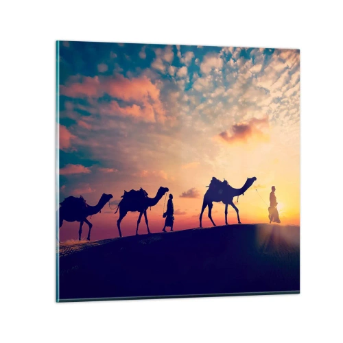 Quadro su vetro - Il misterioso spirito d'oriente - 40x40 cm