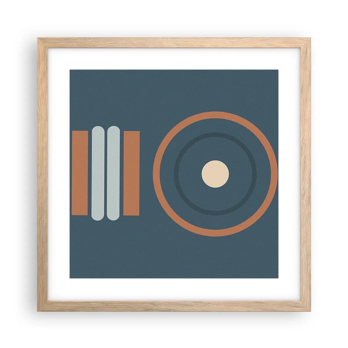 Poster in cornice rovere chiaro - L'essenza delle cose - 40x40 cm