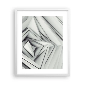 Poster in cornice bianca - Germogli spigolosi - 40x50 cm
