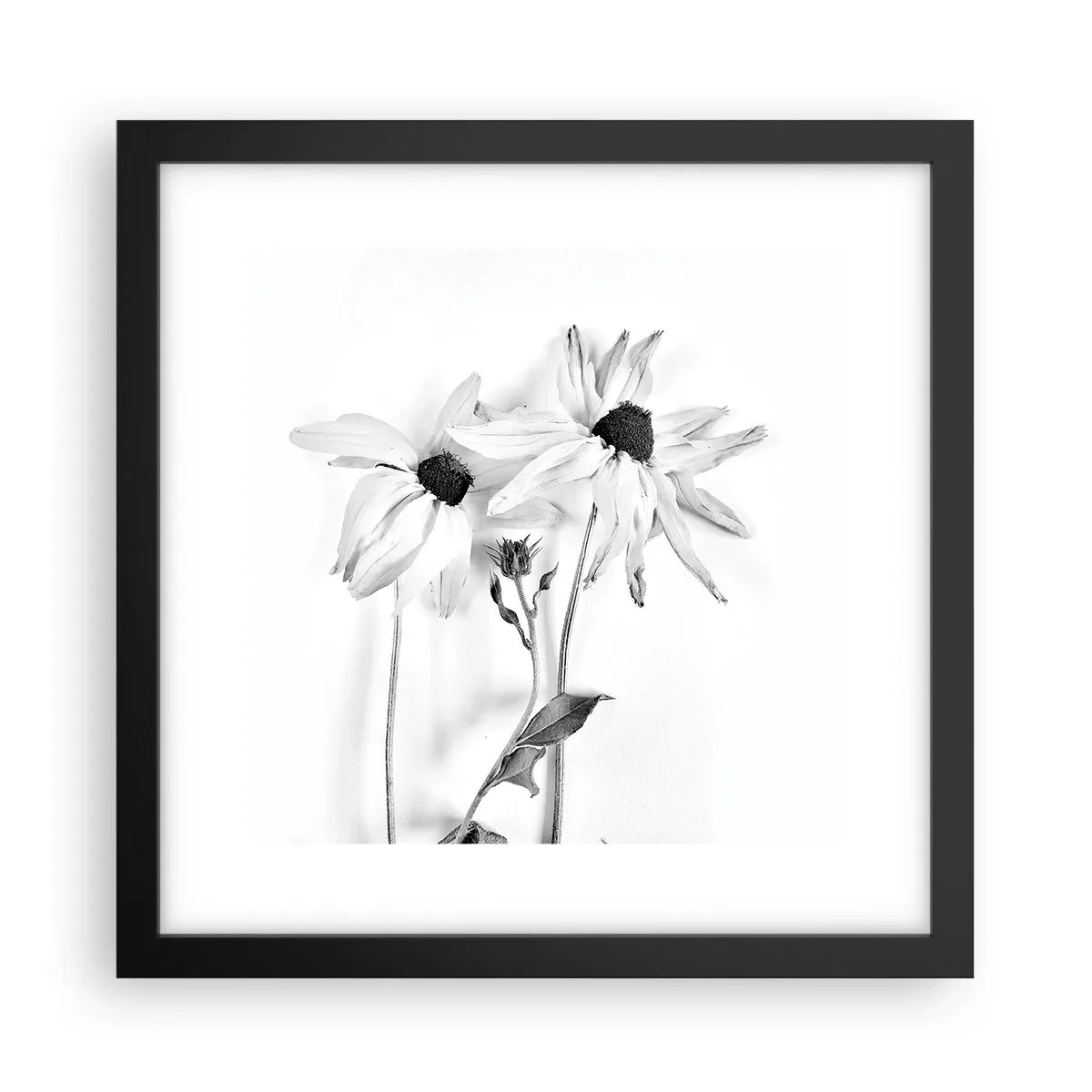 Poster in cornice nera - Nessuno vuole essere solo - 30x30 cm