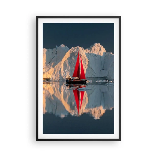 Poster in cornice nera - Ai confini del mondo - 61x91 cm