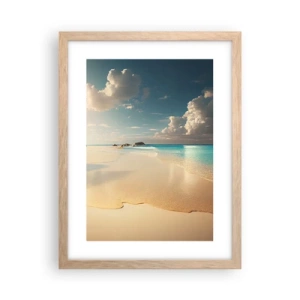 Poster in cornice rovere chiaro - Giornata ideale - 30x40 cm