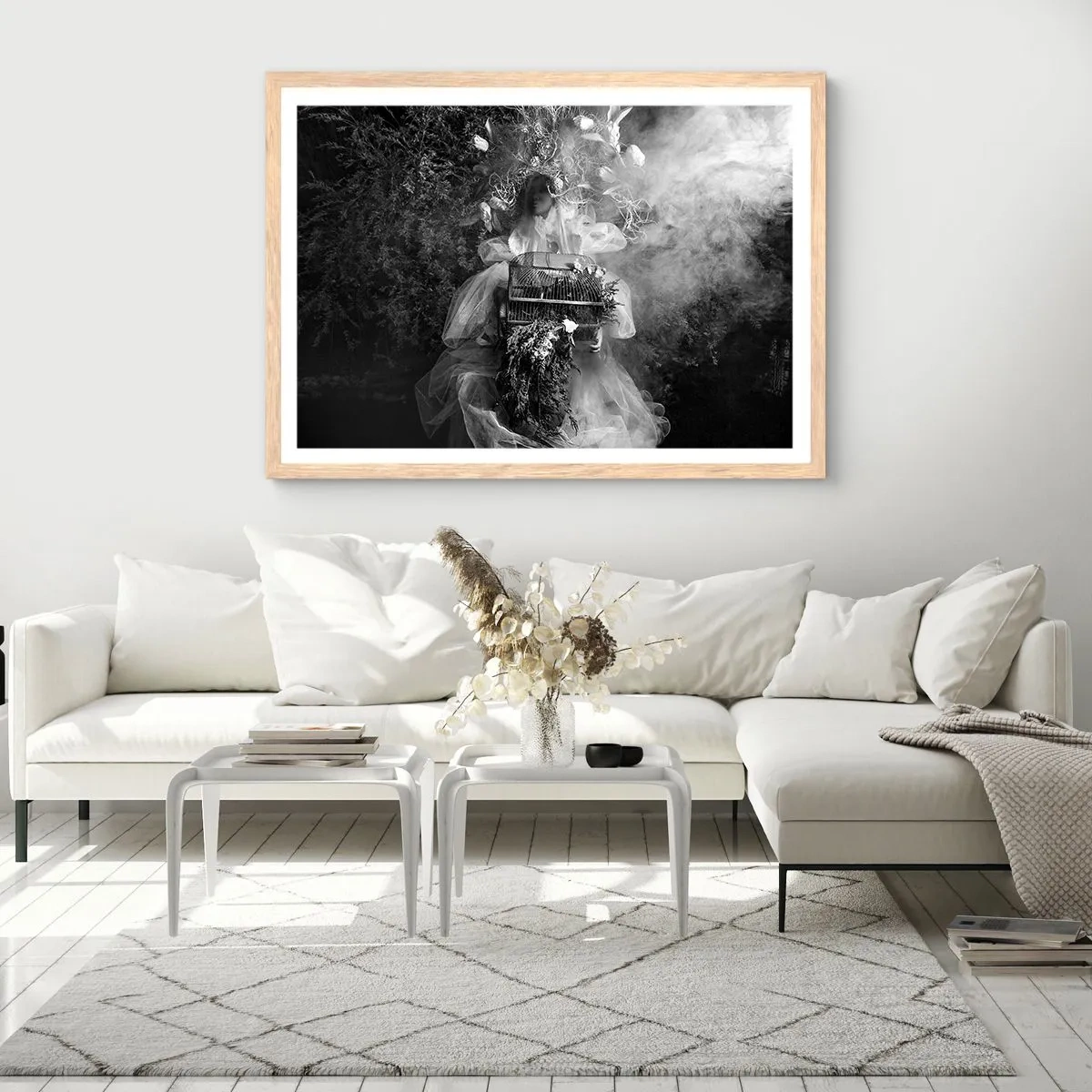 Poster in cornice rovere chiaro - Madre natura stessa - 50x40 cm