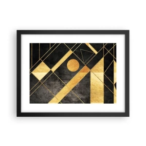 Poster in cornice nera - Sole del deserto - 40x30 cm