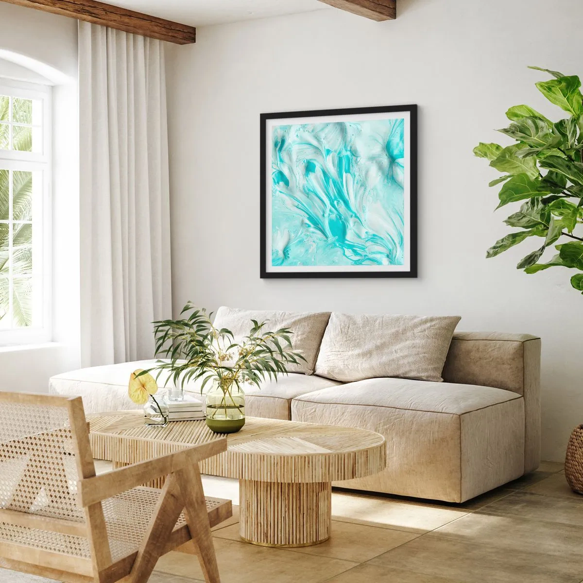 Poster in cornice nera - Insieme per sempre - 30x30 cm