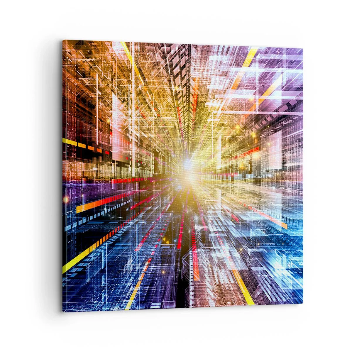 Quadro su tela - Stampe su Tela - Corridoio di luce - 60x60 cm