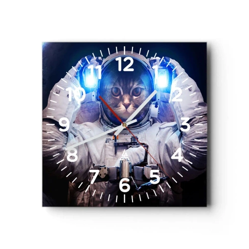 Orologio da parete - Orologio in Vetro - Houston, avete un problema - 40x40 cm