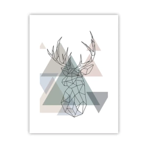 Poster - Nel bosco geometrico - 30x40 cm