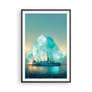 Poster in cornice nera - Brillante artico - 61x91 cm