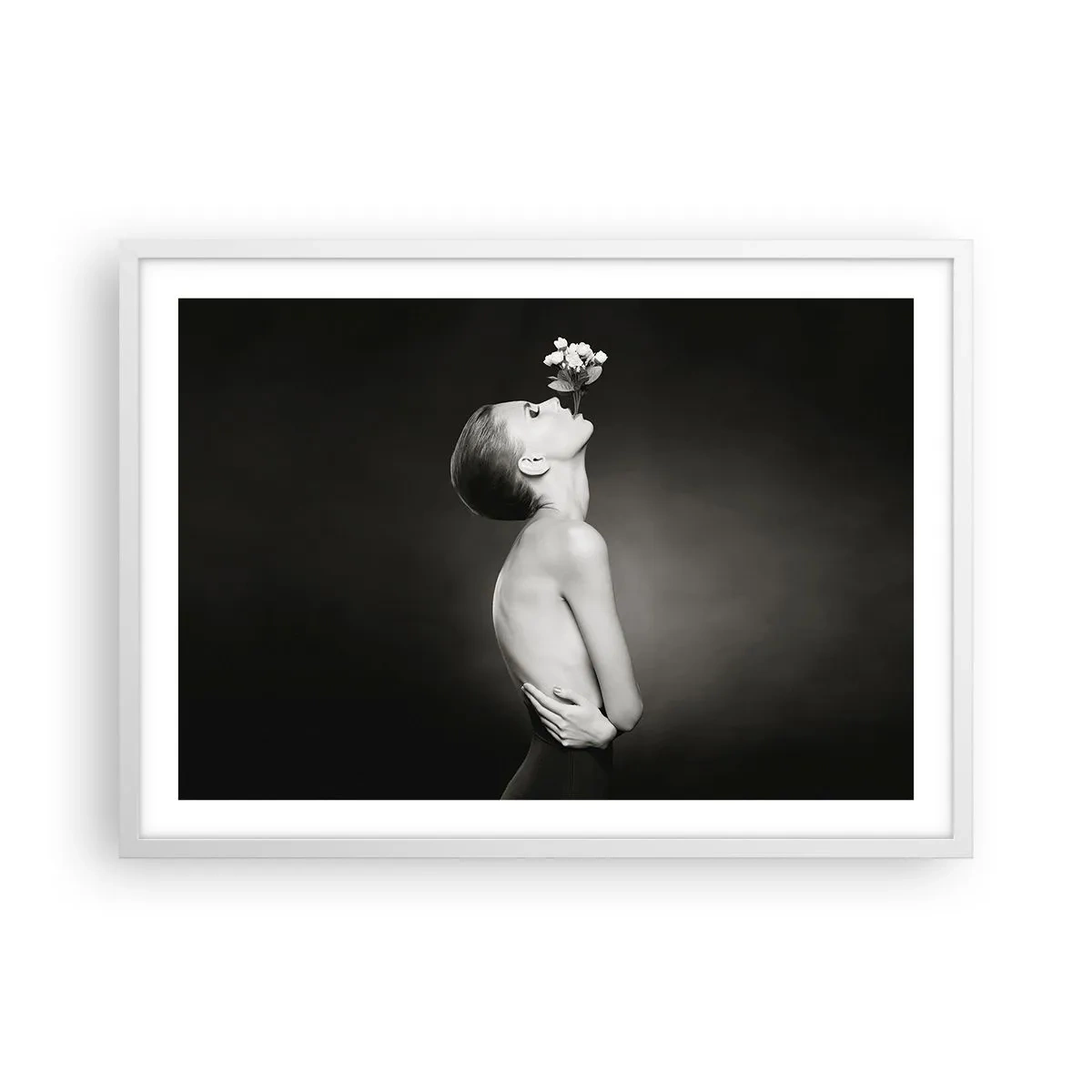 Poster in cornice bianca - Eleganza eccentrica - 70x50 cm