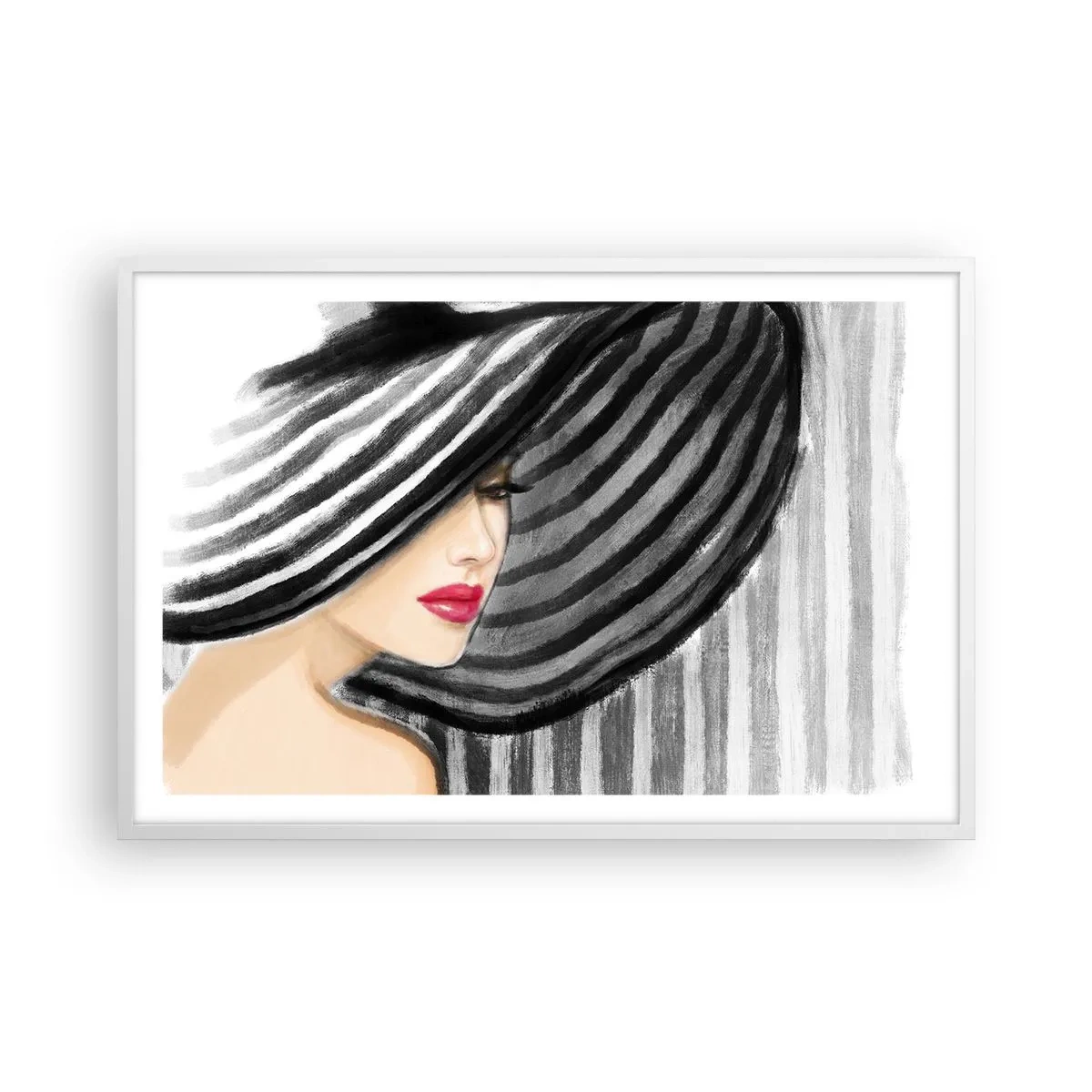 Poster in cornice bianca - Dove trovarti? - 91x61 cm